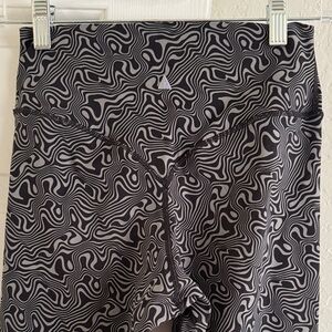 Vitality Black and Gray Patterned Leggings